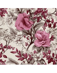 OUTDOOR DEKOSTOFFE OXFORD - Motiv Blumen I DX5513