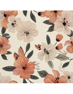 OUTDOOR DEKOSTOFFE OXFORD - Motiv Blumen I DX5515