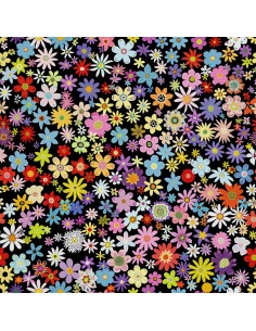 OUTDOOR DEKOSTOFFE OXFORD - Motiv Blumen I DX5521