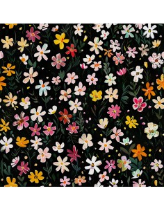 OUTDOOR DEKOSTOFFE OXFORD - Motiv Blumen I DX5523