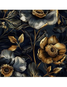 OUTDOOR DEKOSTOFFE OXFORD - Motiv Blumen I DX5529