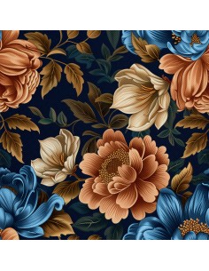 OUTDOOR DEKOSTOFFE OXFORD - Motiv Blumen I DX5533