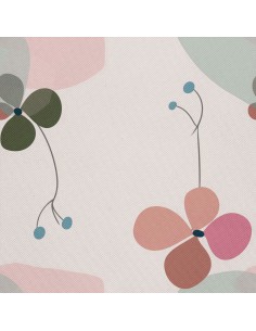 OUTDOOR DEKOSTOFFE OXFORD - Motiv Blumen I DX5534
