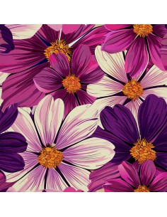 OUTDOOR DEKOSTOFFE OXFORD - Motiv Blumen I DX5535
