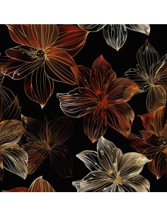 OUTDOOR DEKOSTOFFE OXFORD - Motiv Blumen I DX5536