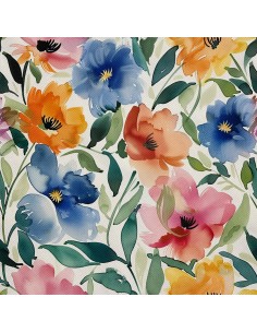 OUTDOOR DEKOSTOFFE OXFORD - Motiv Blumen I DX5537