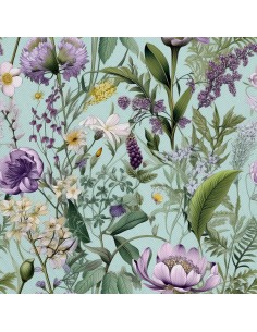 OUTDOOR DEKOSTOFFE OXFORD - Motiv Blumen I DX5542