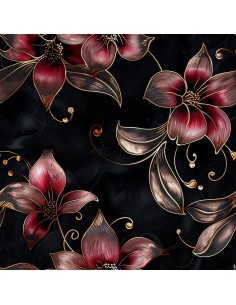 OUTDOOR DEKOSTOFFE OXFORD - Motiv Blumen I DX5545