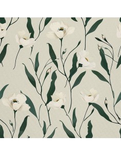 OUTDOOR DEKOSTOFFE OXFORD - Motiv Blumen I DX5553