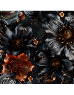 OUTDOOR DEKOSTOFFE OXFORD - Motiv Blumen I DX5560