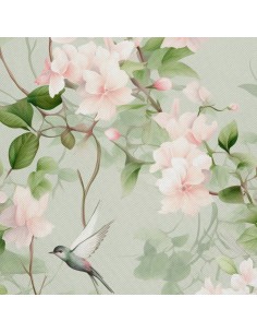 OUTDOOR DEKOSTOFFE OXFORD - Motiv Blumen I DX5561