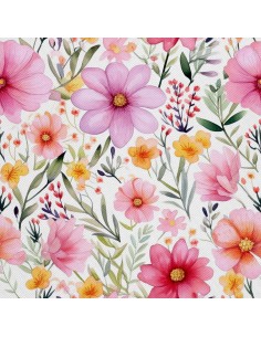 OUTDOOR DEKOSTOFFE OXFORD - Motiv Blumen I DX5568