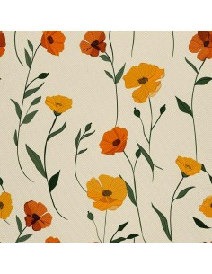 OUTDOOR DEKOSTOFFE OXFORD - Motiv Blumen I DX5569