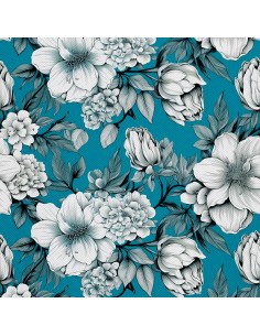 OUTDOOR DEKOSTOFFE OXFORD - Motiv Blumen I DX5571