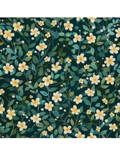 OUTDOOR DEKOSTOFFE OXFORD - Motiv Blumen I DX5578