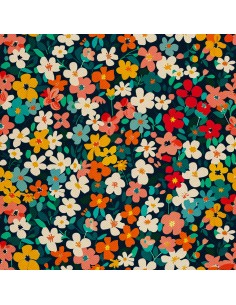 OUTDOOR DEKOSTOFFE OXFORD - Motiv Blumen I DX5582