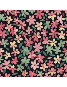 OUTDOOR DEKOSTOFFE OXFORD - Motiv Blumen I DX5584
