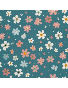 OUTDOOR DEKOSTOFFE OXFORD - Motiv Blumen I DX5586
