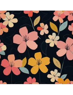 OUTDOOR DEKOSTOFFE OXFORD - Motiv Blumen I DX5587