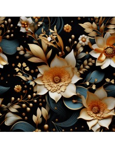 OUTDOOR DEKOSTOFFE OXFORD - Motiv Blumen I DX5601
