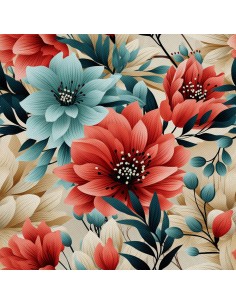 OUTDOOR DEKOSTOFFE OXFORD - Motiv Blumen I DX5605