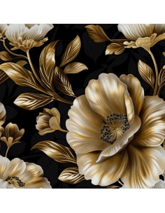 OUTDOOR DEKOSTOFFE OXFORD - Motiv Blumen I DX5613