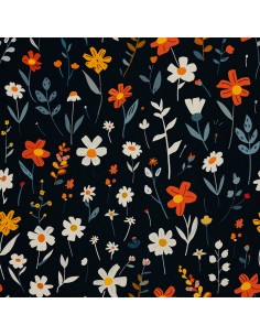 OUTDOOR DEKOSTOFFE OXFORD - Motiv Blumen I DX5614
