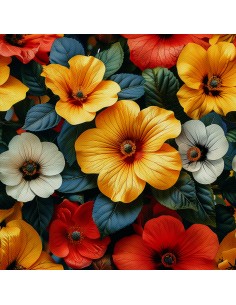 OUTDOOR DEKOSTOFFE OXFORD - Motiv Blumen I DX5616