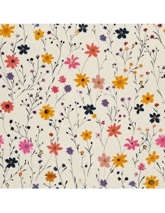 OUTDOOR DEKOSTOFFE OXFORD - Motiv Blumen I DX5619