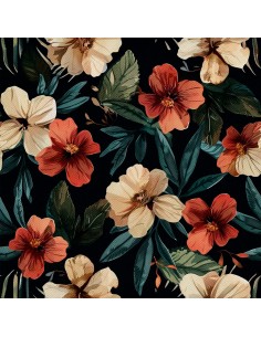 OUTDOOR DEKOSTOFFE OXFORD - Motiv Blumen I DX5620