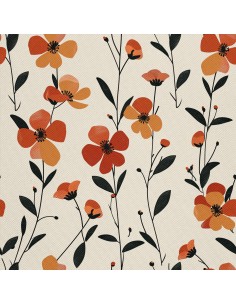 OUTDOOR DEKOSTOFFE OXFORD - Motiv Blumen I DX5624
