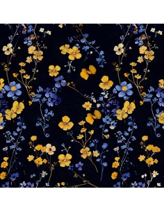 OUTDOOR DEKOSTOFFE OXFORD - Motiv Blumen I DX5629