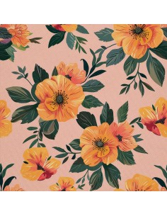 OUTDOOR DEKOSTOFFE OXFORD - Motiv Blumen I DX5630