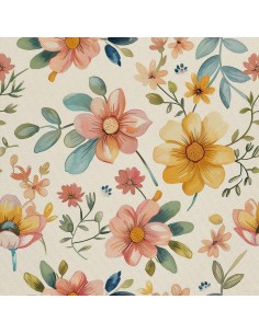 OUTDOOR DEKOSTOFFE OXFORD - Motiv Blumen I DX5635