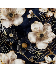 OUTDOOR DEKOSTOFFE OXFORD - Motiv Blumen I DX5637