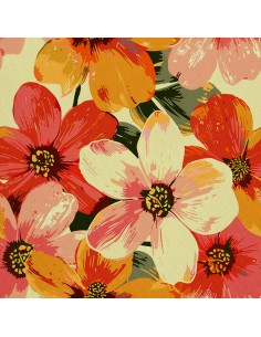 OUTDOOR DEKOSTOFFE OXFORD - Motiv Blumen I DX5639