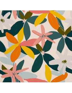OUTDOOR DEKOSTOFFE OXFORD - Motiv Blumen I DX5640