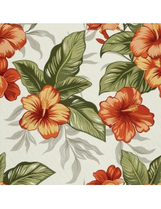 OUTDOOR DEKOSTOFFE OXFORD - Motiv Blumen I DX5642