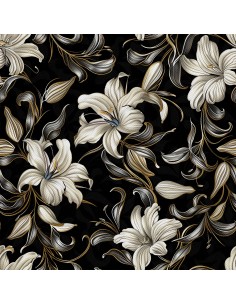 OUTDOOR DEKOSTOFFE OXFORD - Motiv Blumen I DX5650