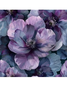 OUTDOOR DEKOSTOFFE OXFORD - Motiv Blumen I DX5654