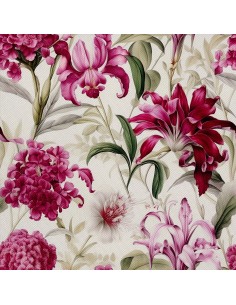 OUTDOOR DEKOSTOFFE OXFORD - Motiv Blumen I DX5656