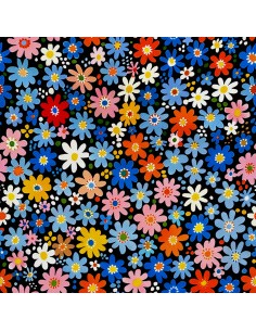 OUTDOOR DEKOSTOFFE OXFORD - Motiv Blumen I DX5657