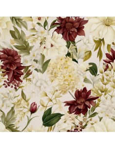 OUTDOOR DEKOSTOFFE OXFORD - Motiv Blumen I DX5660