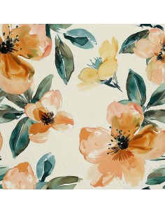 OUTDOOR DEKOSTOFFE OXFORD - Motiv Blumen I DX5664