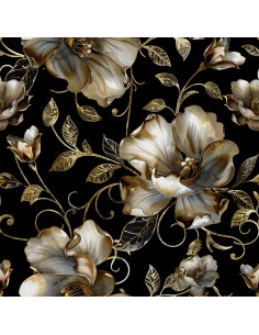 OUTDOOR DEKOSTOFFE OXFORD - Motiv Blumen I DX5667