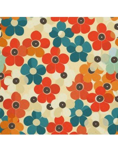 OUTDOOR DEKOSTOFFE OXFORD - Motiv Blumen I DX5671