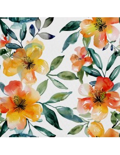 OUTDOOR DEKOSTOFFE OXFORD - Motiv Blumen I DX5673