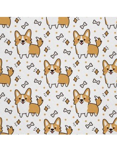 OUTDOOR DEKOSTOFFE OXFORD - Motiv Hunde Knochen I DX204