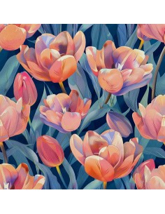 OUTDOOR DEKOSTOFFE OXFORD - Motiv Frühling I DX7124