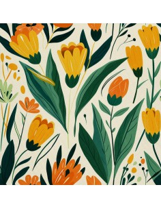OUTDOOR DEKOSTOFFE OXFORD - Motiv Frühling I DX7126